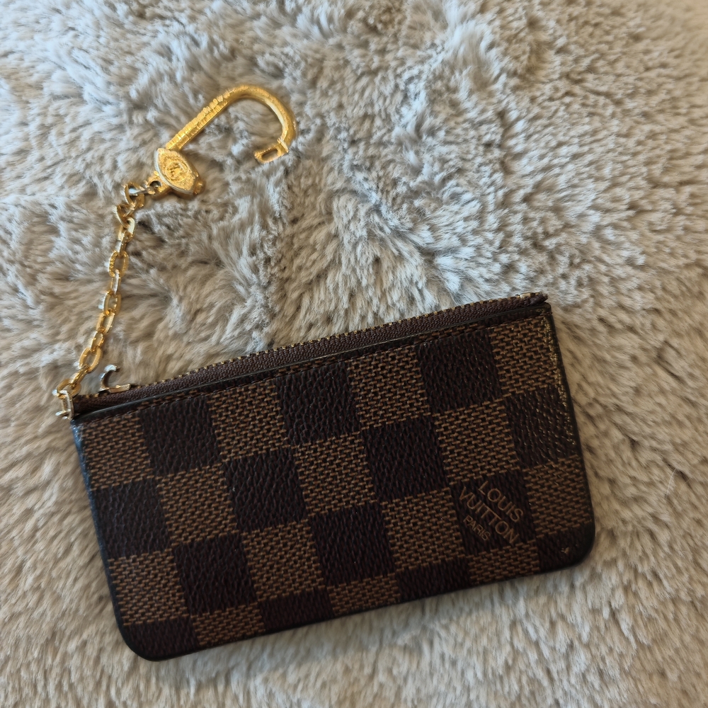 Louis Vuitton Brown Checkered Key Pouch